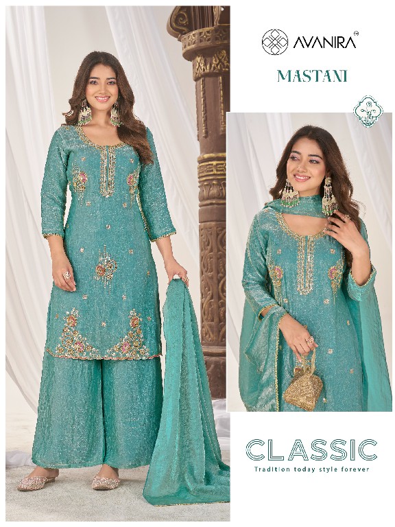 AVANIRA MASTANI WHOLESALE READYMADE FENDY BEATS WORK FESTIVE WEAR 3 PCS COMBO SET SUITS EXPORTER