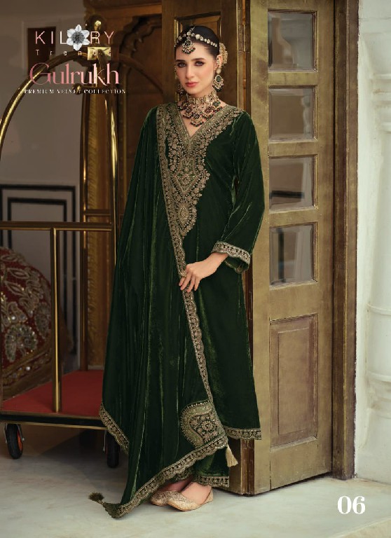 KILORY GULRUKH WHOLESALE PURE VELVET WINTER SPECIAL UNSTITCH SALWAR SUITS SUPPLIER