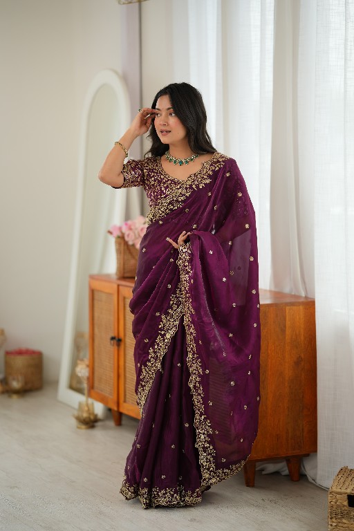 SP SERIES D.NO SP-85 WHOLESALE HEAVY FENDY SILK PARTY WEAR SAREES FOR WOMEN SUPPLIER