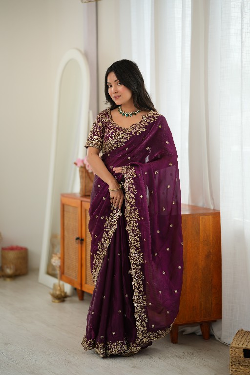 SP SERIES D.NO SP-85 WHOLESALE HEAVY FENDY SILK PARTY WEAR SAREES FOR WOMEN SUPPLIER