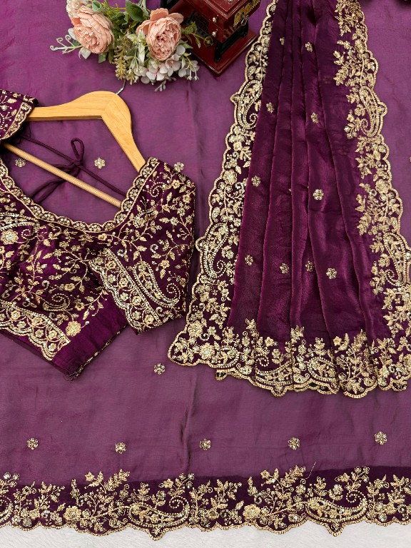 SP SERIES D.NO SP-85 WHOLESALE HEAVY FENDY SILK PARTY WEAR SAREES FOR WOMEN SUPPLIER