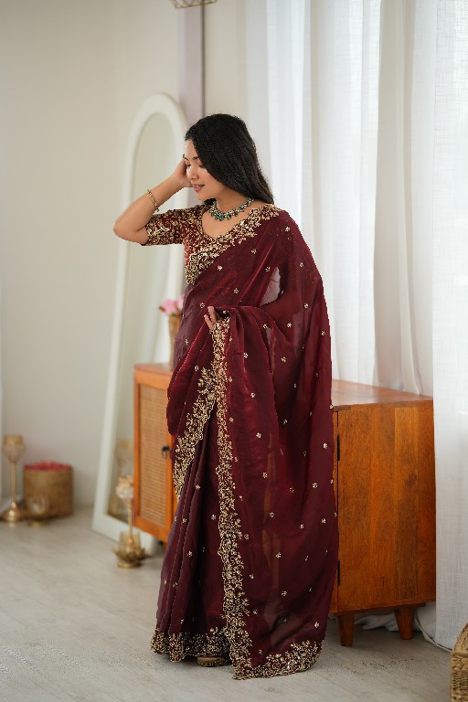 SP SERIES D.NO SP-85 WHOLESALE HEAVY FENDY SILK PARTY WEAR SAREES FOR WOMEN SUPPLIER