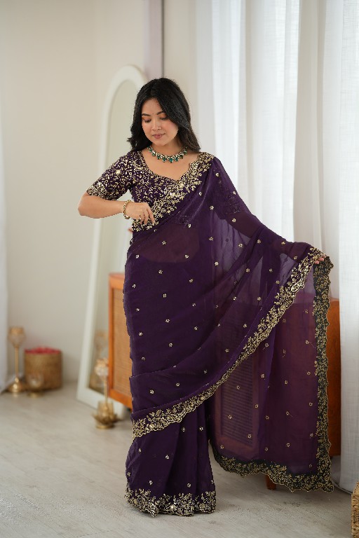 SP SERIES D.NO SP-85 WHOLESALE HEAVY FENDY SILK PARTY WEAR SAREES FOR WOMEN SUPPLIER