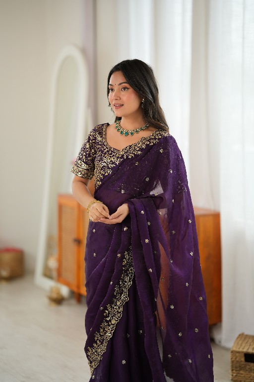 SP SERIES D.NO SP-85 WHOLESALE HEAVY FENDY SILK PARTY WEAR SAREES FOR WOMEN SUPPLIER