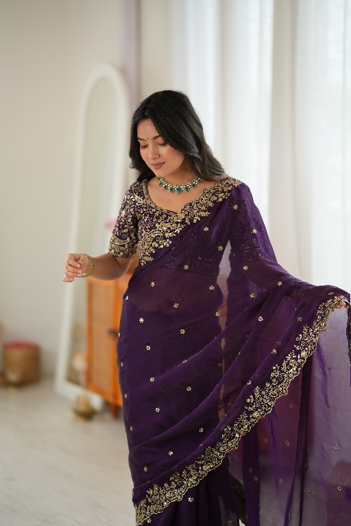 SP SERIES D.NO SP-85 WHOLESALE HEAVY FENDY SILK PARTY WEAR SAREES FOR WOMEN SUPPLIER