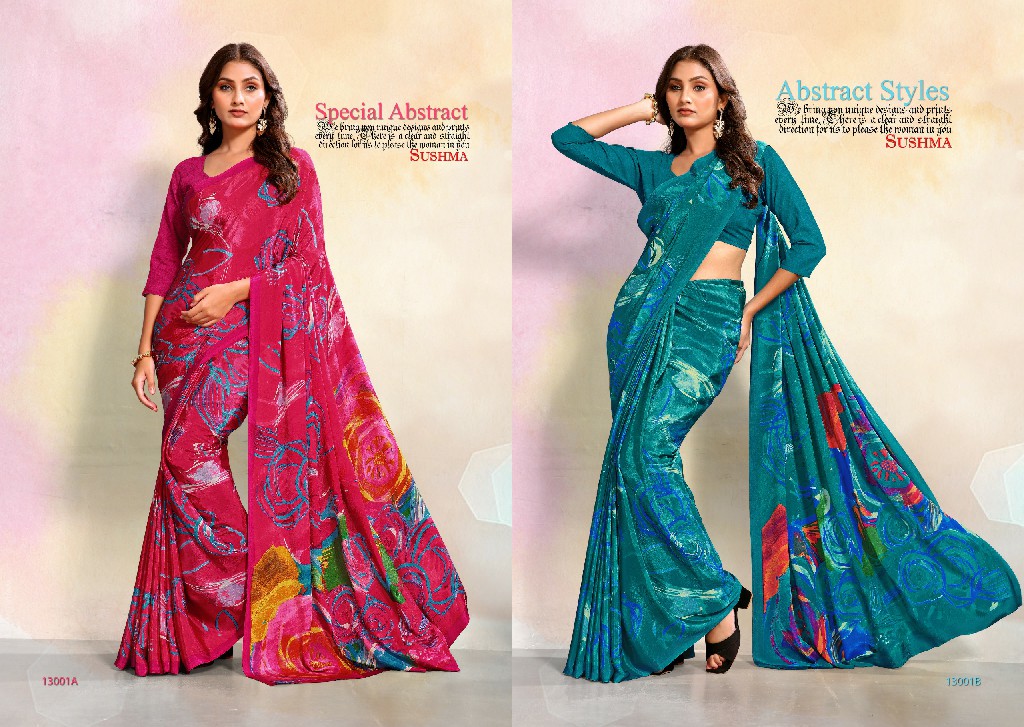 SUSHMA IMPRESSIVE WHOLESALE CRAPE PRINTED DAILY WEAR INDIAN SAREES FOR WOMEN ONLINE