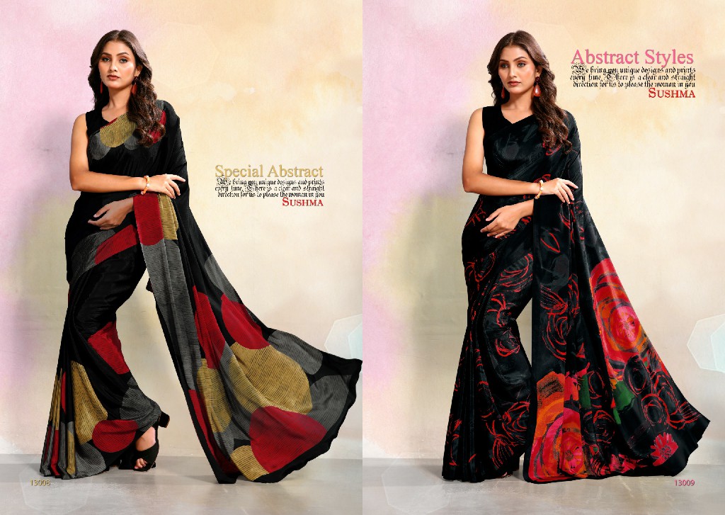 SUSHMA IMPRESSIVE WHOLESALE CRAPE PRINTED DAILY WEAR INDIAN SAREES FOR WOMEN ONLINE
