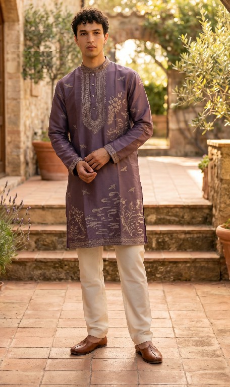 OUTLUK WEDDING COLLECTION VOL 57 WHOLESALE READYMADE HEAVY OCCASION WEAR KURTA WITH PANT FOR MEN SUPPLIER