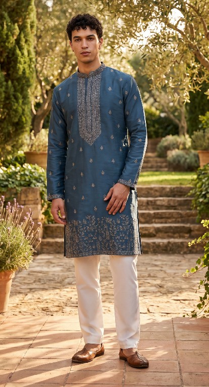 OUTLUK WEDDING COLLECTION VOL 57 WHOLESALE READYMADE HEAVY OCCASION WEAR KURTA WITH PANT FOR MEN SUPPLIER