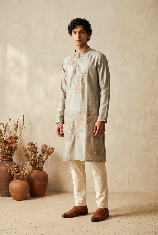 OUTLUK WEDDING COLLECTION VOL 57 WHOLESALE READYMADE HEAVY OCCASION WEAR KURTA WITH PANT FOR MEN SUPPLIER
