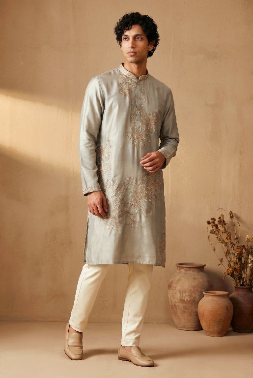 OUTLUK WEDDING COLLECTION VOL 57 WHOLESALE READYMADE HEAVY OCCASION WEAR KURTA WITH PANT FOR MEN SUPPLIER