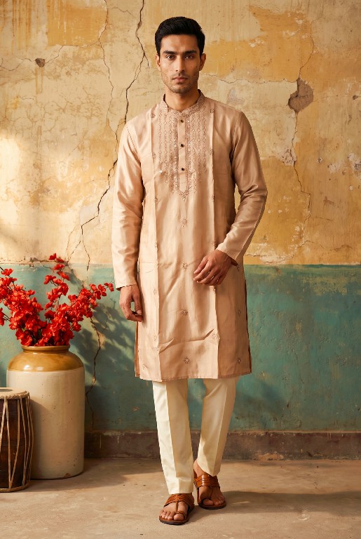 OUTLUK WEDDING COLLECTION VOL 57 WHOLESALE READYMADE HEAVY OCCASION WEAR KURTA WITH PANT FOR MEN SUPPLIER