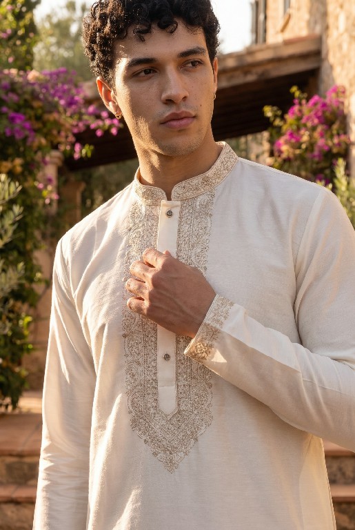 OUTLUK WEDDING COLLECTION VOL 57 WHOLESALE READYMADE HEAVY OCCASION WEAR KURTA WITH PANT FOR MEN SUPPLIER