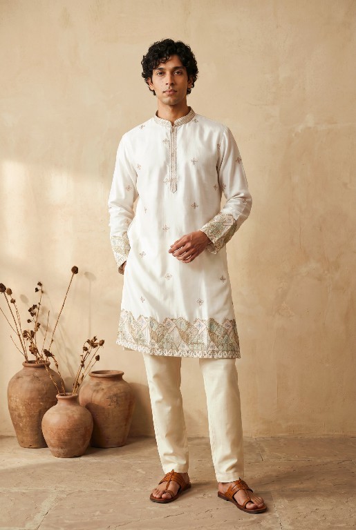 OUTLUK WEDDING COLLECTION VOL 57 WHOLESALE READYMADE HEAVY OCCASION WEAR KURTA WITH PANT FOR MEN SUPPLIER