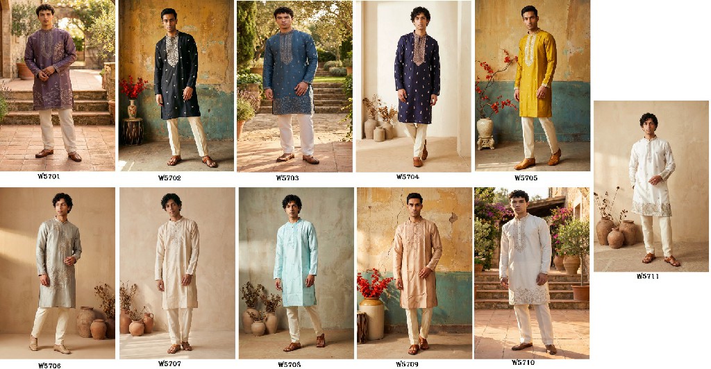 OUTLUK WEDDING COLLECTION VOL 57 WHOLESALE READYMADE HEAVY OCCASION WEAR KURTA WITH PANT FOR MEN SUPPLIER