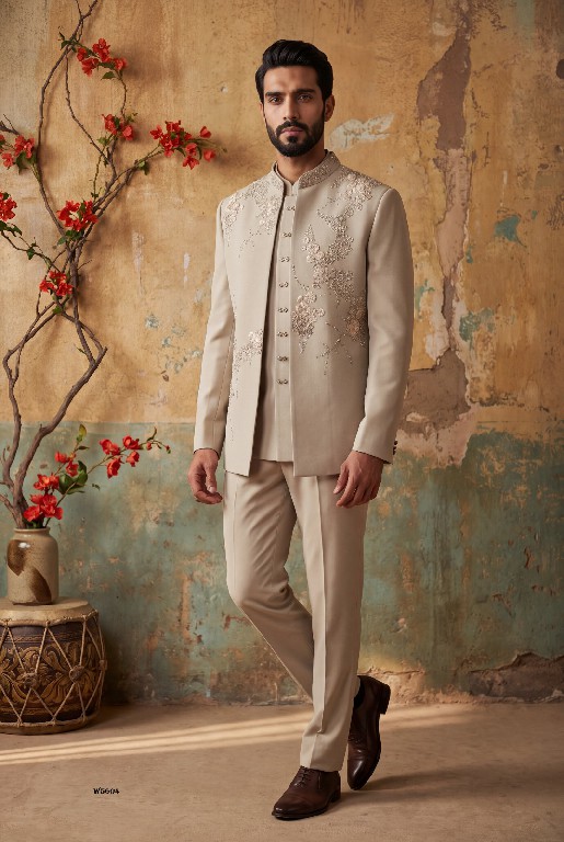 OUTLUK WEDDING COLLECTION VOL 56 WHOLESALE READYMADE HEAVY DESIGNER JODHPURI COLLECTION FOR MEN ONLINE