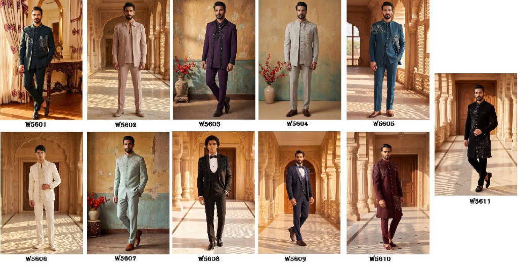 OUTLUK WEDDING COLLECTION VOL 56 WHOLESALE READYMADE HEAVY DESIGNER JODHPURI COLLECTION FOR MEN ONLINE