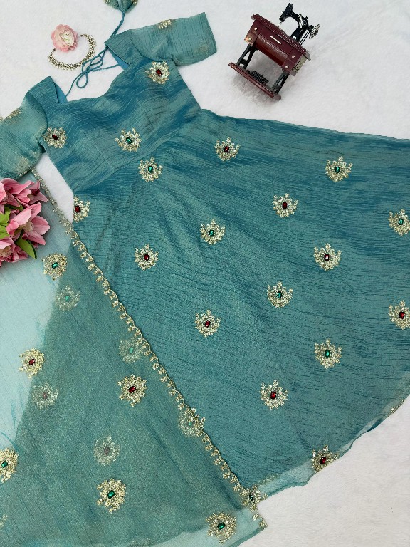 TEXTILEDEAL D.NO KD 1651 WHOLESALE READYMADE SALSA SILK DESIGNER WEAR GOWN WITH PANT FOR EXPORT