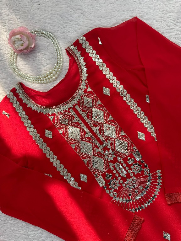 TEXTILEDEAL D.NO KD 1572 WHOLESALE READYMADE FAUX GEORGETTE PARTY WEAR TOP SHARARA WITH DUPATTA FOR EXPORT