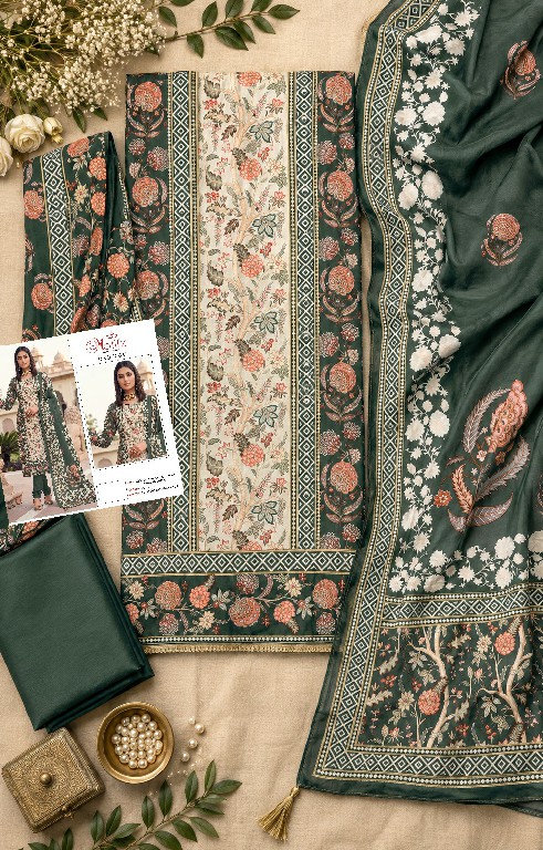 MOTIFZ D.NO 5458 WHOLESALE VISCOSE MUSLIN BEAUTIFUL UNSTITCH SALWAR SUITS SUPPLIER