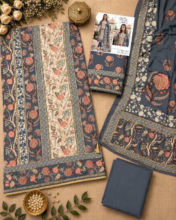MOTIFZ D.NO 5458 WHOLESALE VISCOSE MUSLIN BEAUTIFUL UNSTITCH SALWAR SUITS SUPPLIER