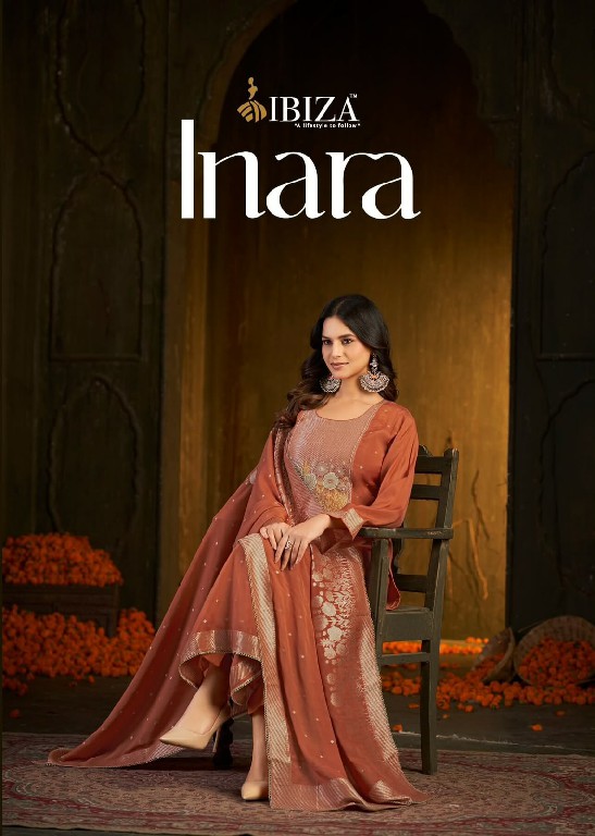 IBIZA INARA WHOLESALE PURE BANARASI SILK JACQUARD UNSTITCH SALWAR SUITS SUPPLIER