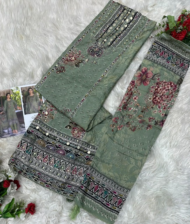 AMRUTVELA D.NO 235 WHOLESALE VISCOSE MUSLIN AMAZING UNSTITCH SALWAR SUITS EXPORTER