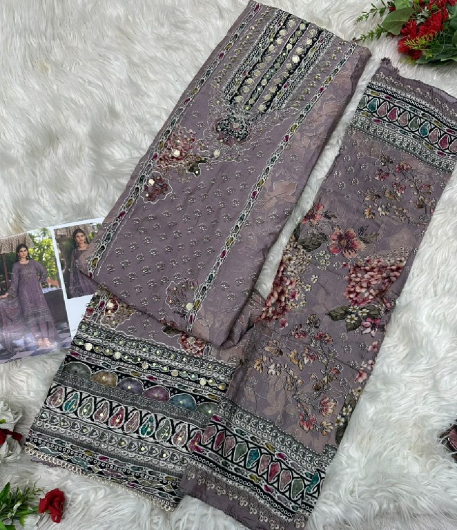 AMRUTVELA D.NO 235 WHOLESALE VISCOSE MUSLIN AMAZING UNSTITCH SALWAR SUITS EXPORTER