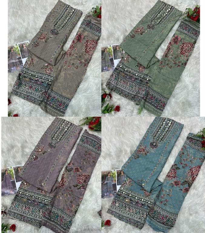 AMRUTVELA D.NO 235 WHOLESALE VISCOSE MUSLIN AMAZING UNSTITCH SALWAR SUITS EXPORTER