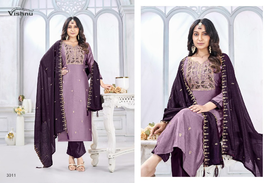VISHNU JAMAINA WHOLESALE VICHITRA SILK FASHIONABLE UNSTITCH SALWAR SUITS SUPPLIER