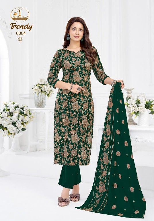 MISS WORLD CHOICE TRENDY VOL 6 WHOLESALE READYMADE COTTON PRINTED DAILY WEAR 3 PCS SUITS SUPPLIER
