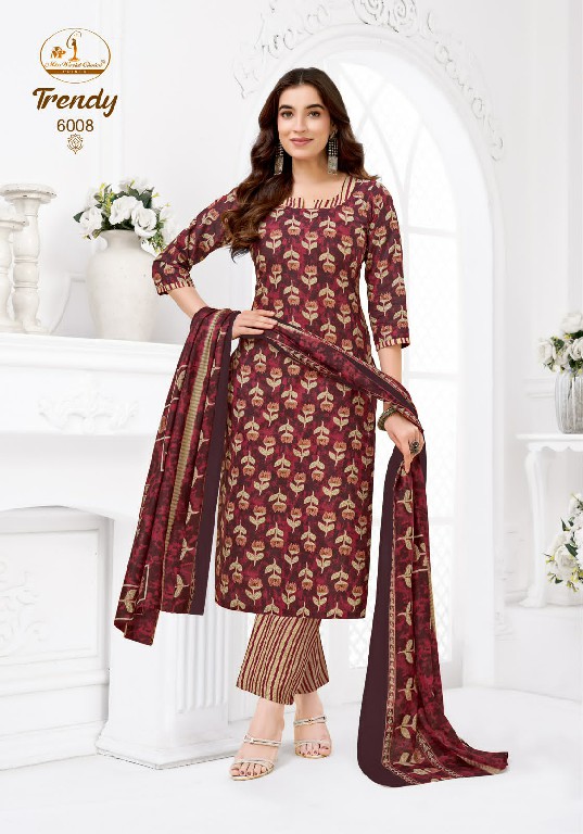 MISS WORLD CHOICE TRENDY VOL 6 WHOLESALE READYMADE COTTON PRINTED DAILY WEAR 3 PCS SUITS SUPPLIER