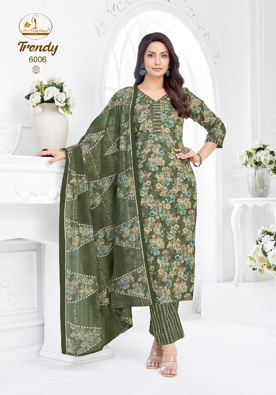MISS WORLD CHOICE TRENDY VOL 6 WHOLESALE READYMADE COTTON PRINTED DAILY WEAR 3 PCS SUITS SUPPLIER