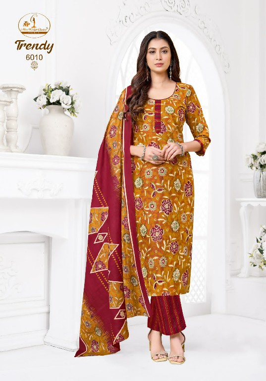 MISS WORLD CHOICE TRENDY VOL 6 WHOLESALE READYMADE COTTON PRINTED DAILY WEAR 3 PCS SUITS SUPPLIER