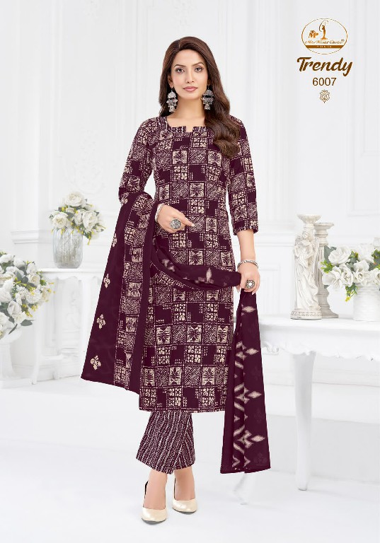 MISS WORLD CHOICE TRENDY VOL 6 WHOLESALE READYMADE COTTON PRINTED DAILY WEAR 3 PCS SUITS SUPPLIER
