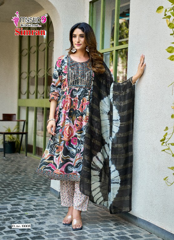 MYSTIC SIMRAN VOL 10 WHOLESALE READYMADE RAYON FOLI PRINT NAYRA CUT 3 PCS SUITS FOR EXPORT