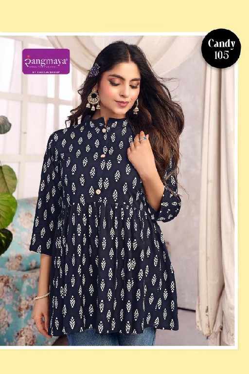 RANGMAYA CANDY VOL 14 WHOLESALE READYMADE RAYON PRINTED MODERN STYLISH SHORT TOPS FOR WOMEN SUPPLIER