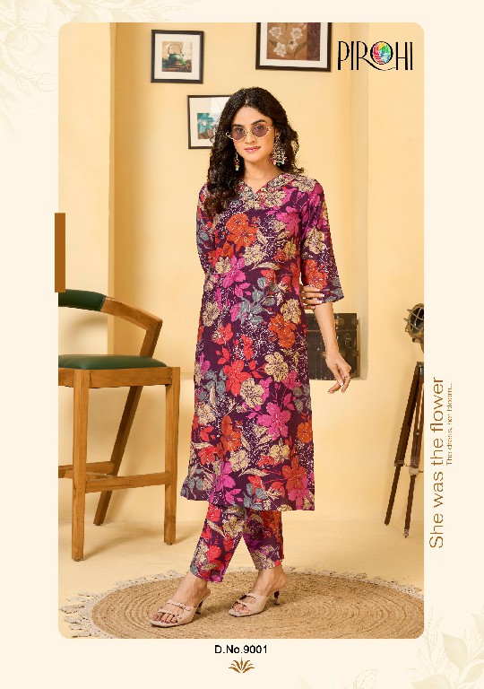 PIROHI KRISHI WHOLESALE READYMADE PREMIUM VISCOSE HEAVY WORK TRENDYU CORD SET FOR EXPORT