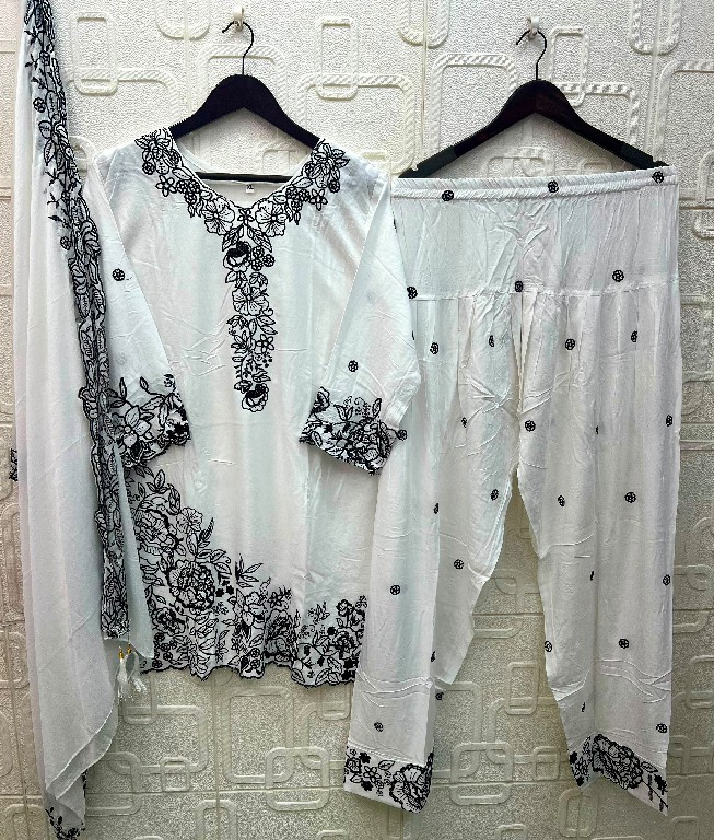 ELAN STUDIO D.NO E-58 WHOLESALE READYMDE RAYON EMBROIDERED FARSHI SALWAR STYLE 3 PCS SUITS SUPPLIER