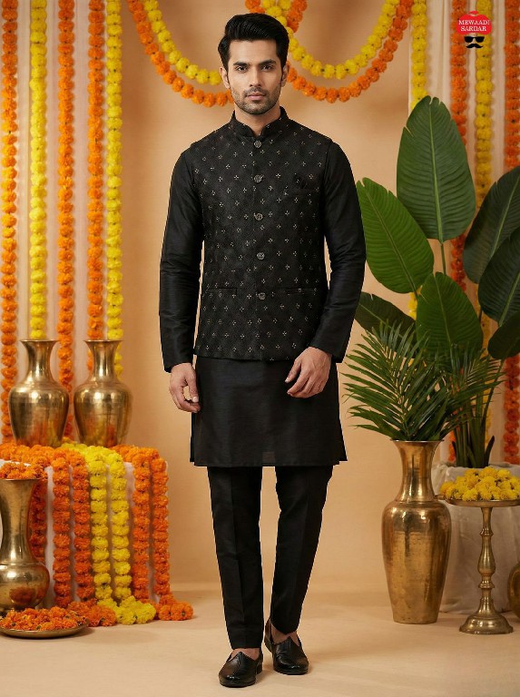 TEXTILEDEAL MANYAVAR NX WHOLESALE READYMADE SILK FESTIVE WEAR KOTI KURTA WITH PANT FOR MEN ONLINE