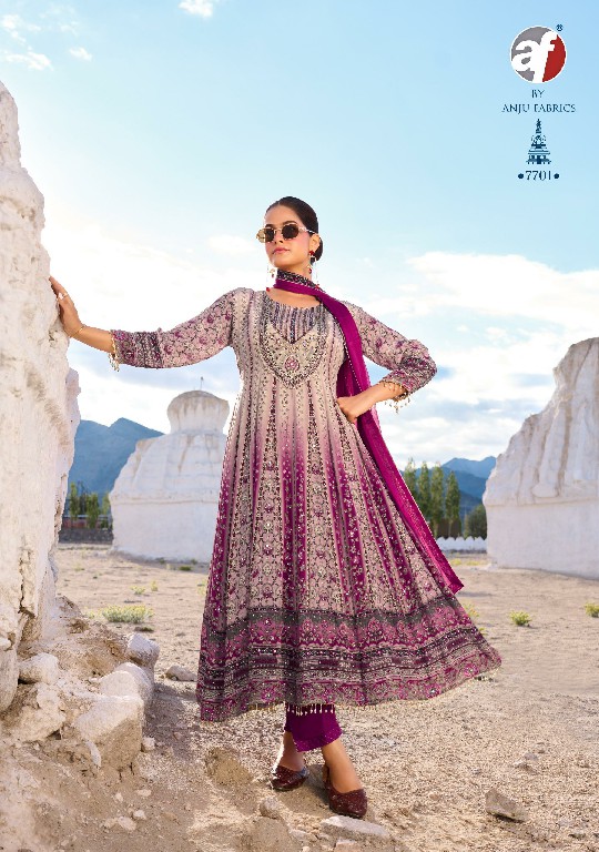 ANJU FAB ROYAL TOUCH WHOLESALE READYMADE NATURAL CREPE DESIGNER ANARKALI PANT WITH DUPATTA FOR WOMEN ONLINE