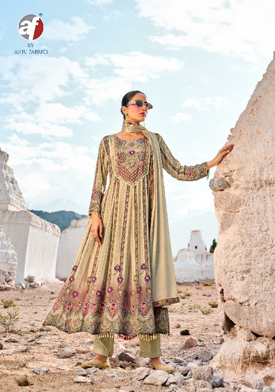 ANJU FAB ROYAL TOUCH WHOLESALE READYMADE NATURAL CREPE DESIGNER ANARKALI PANT WITH DUPATTA FOR WOMEN ONLINE