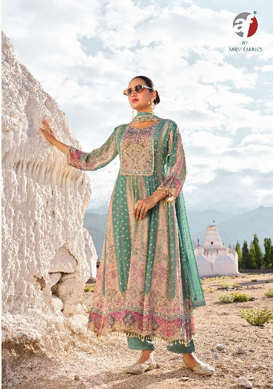 ANJU FAB ROYAL TOUCH WHOLESALE READYMADE NATURAL CREPE DESIGNER ANARKALI PANT WITH DUPATTA FOR WOMEN ONLINE