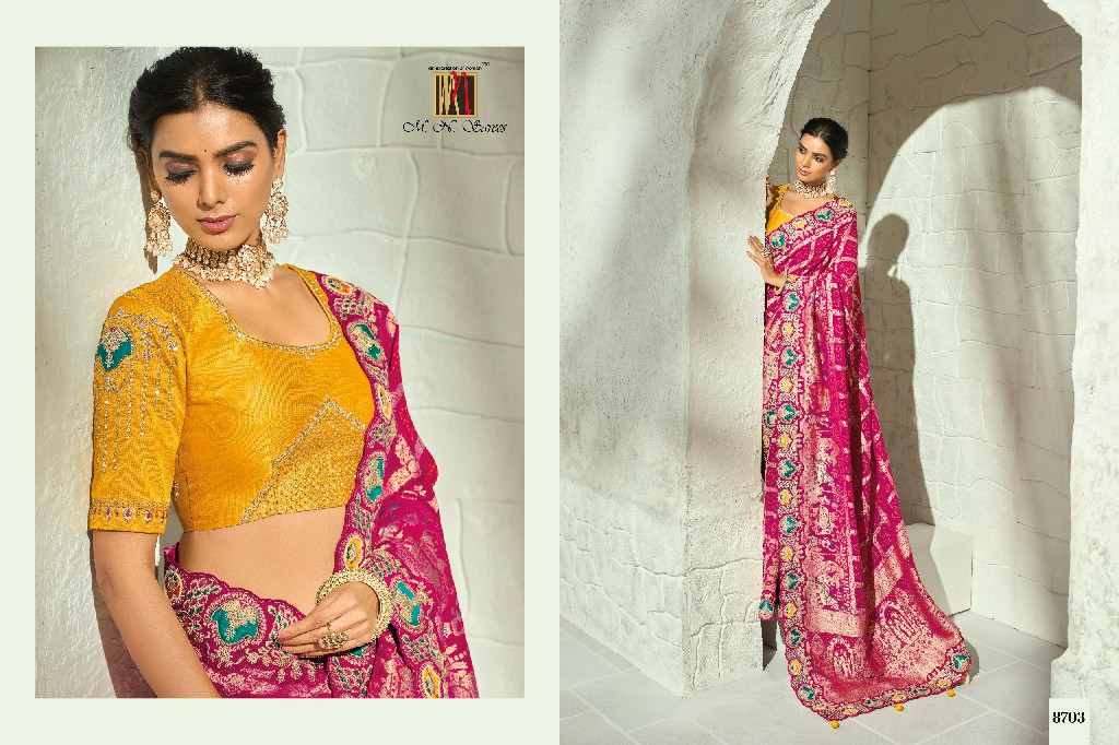 MN SAREES  BANDHEJ 8700 SERIES WHOLESALE PURE GEORGETTE BANDHEJ LUXURIOUS INDIAN SAREES FOR WOMEN ONLINE