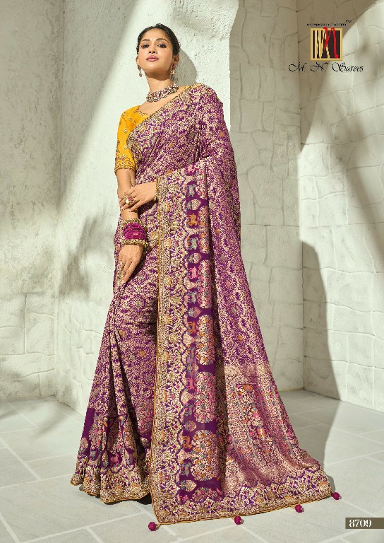 MN SAREES  BANDHEJ 8700 SERIES WHOLESALE PURE GEORGETTE BANDHEJ LUXURIOUS INDIAN SAREES FOR WOMEN ONLINE