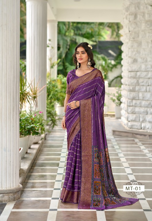TWO THREAD MOTHAR THREAD WHOLESALE SOFT VISCOSE LEHERIYA WITH KALAMKARI DESIGN INDIAN SAREES FOR WOMEN ONLINE