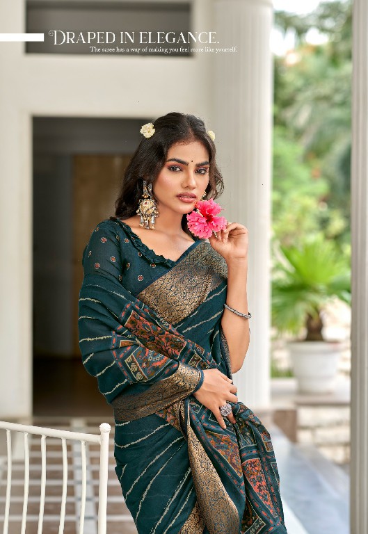 TWO THREAD MOTHAR THREAD WHOLESALE SOFT VISCOSE LEHERIYA WITH KALAMKARI DESIGN INDIAN SAREES FOR WOMEN ONLINE