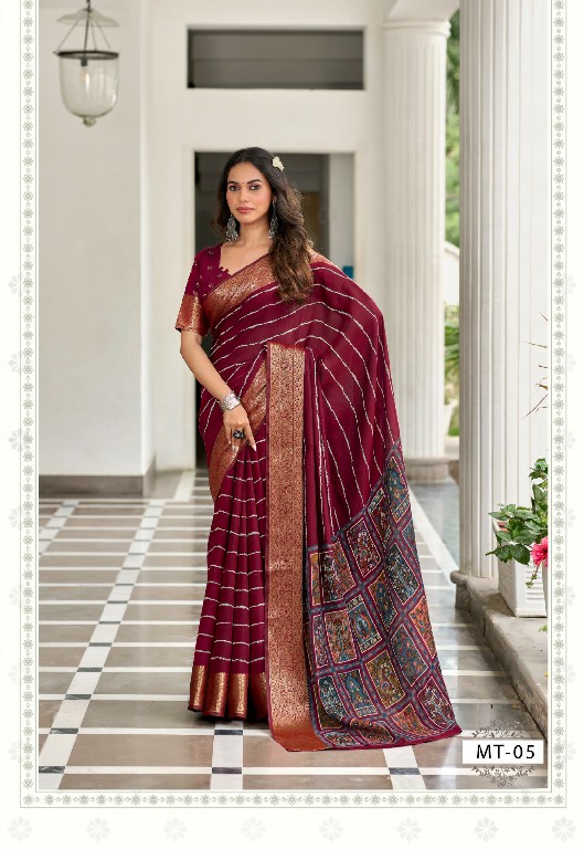 TWO THREAD MOTHAR THREAD WHOLESALE SOFT VISCOSE LEHERIYA WITH KALAMKARI DESIGN INDIAN SAREES FOR WOMEN ONLINE