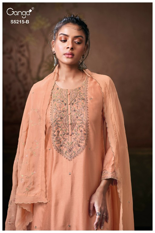GANGA BREAEKA S5215 WHOLESALE PURE BEMBERG RUSSIAN SILK SOLID COLOR UNSTITCH SALWAR SUITS SUPPLIER