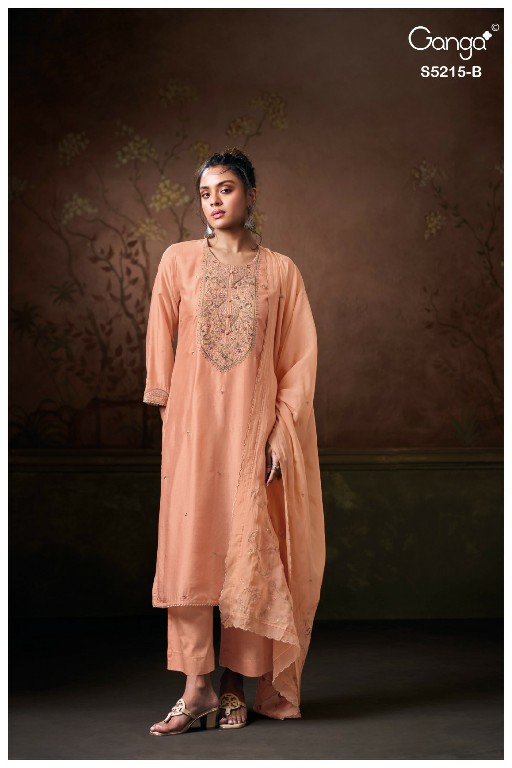 GANGA BREAEKA S5215 WHOLESALE PURE BEMBERG RUSSIAN SILK SOLID COLOR UNSTITCH SALWAR SUITS SUPPLIER